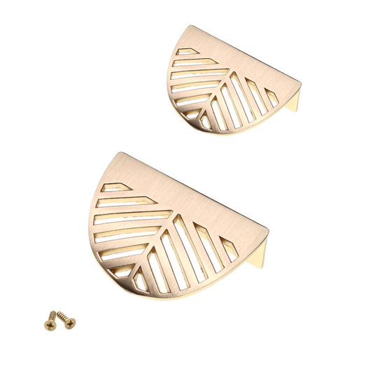 Maniglia per mobili LEAF Edge Pull 32mm (lunghezza totale 60mm) - Ottone Oro