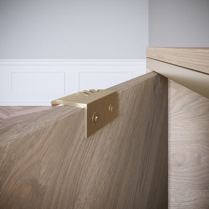 Maniglia per mobili LEAF Edge Pull 32mm (lunghezza totale 60mm) - Ottone Oro