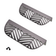 Maniglia per mobili LEAF Edge Pull 64mm (lunghezza totale 118mm) - Argento Opaco Perlato