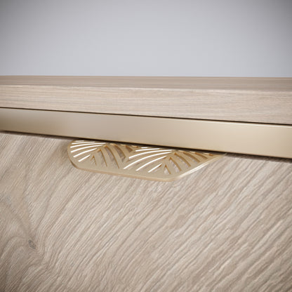 Maniglia per mobili LEAF Edge Pull 64mm (lunghezza totale 118mm) - Ottone Oro