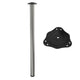Piedini per Mobili 1100mm con acciaio Piastre di Fissaggio - Nichel spazzolato – Furnica