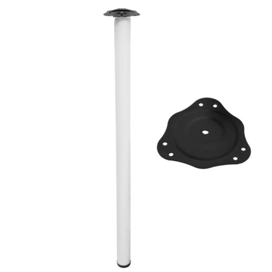 Piedini per Mobili 820mm con acciaio Piastre di Fissaggio - Bianco
