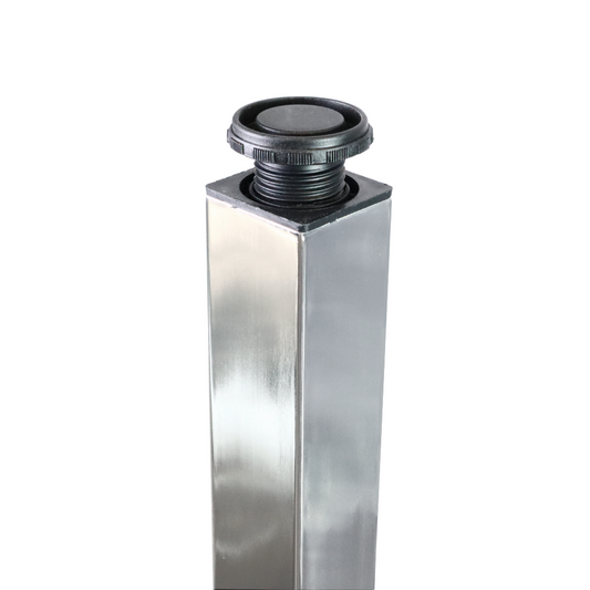 Piedini per Mobili regolabili cromo 710mm - Altezza 100mm
