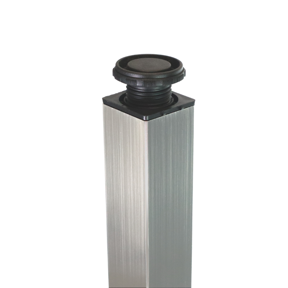 Piedini per Mobili regolabili nichel spazzolato 710mm - Altezza 100mm