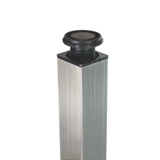 Piedini per Mobili regolabili nichel spazzolato 710mm - Altezza 100mm