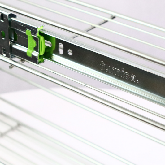 Cestello estraibilie per cucina 30cm - 2 ripiani - Cromo