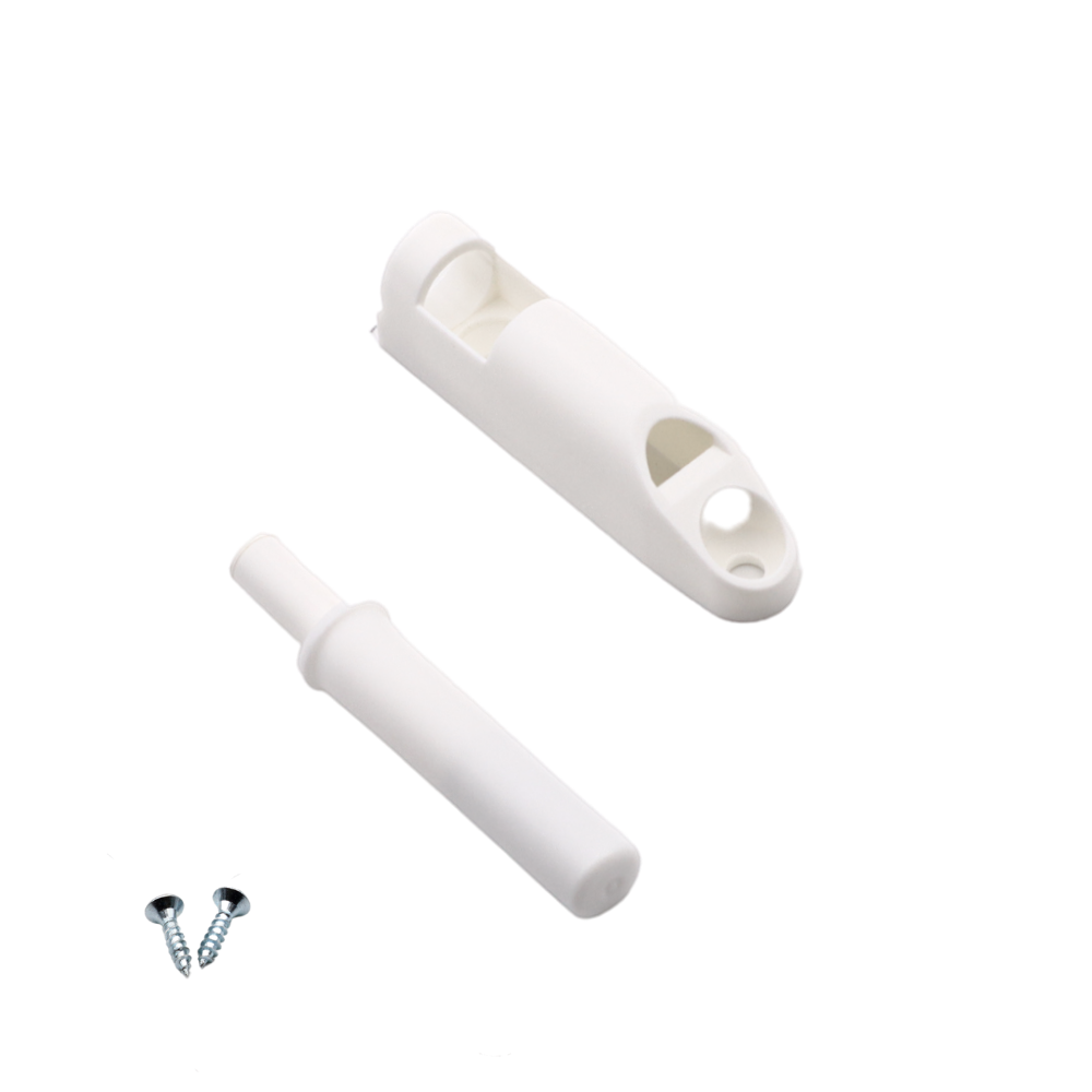 Push Pull per Ante Bianco + adattatore (10 pezzi)