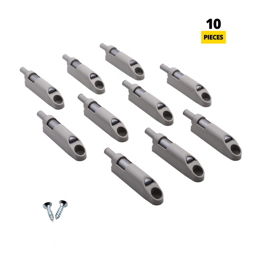 Push Pull per Ante Grigio + adattatore (10 pezzi)