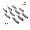 Push Pull per Ante Grigio + adattatore (10 pezzi)