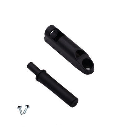 Push Pull per Ante Nero + adattatore (10 pezzi)