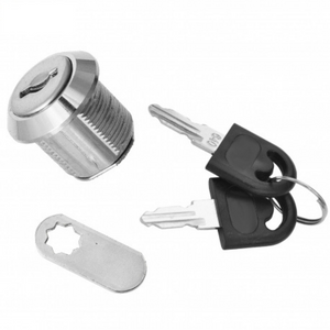 Serratura per cassetta postale con piastra a camma diritta 19x16mm, Cromo