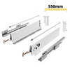 Sistemi per cassetti ammortizzate Mezzo - Altezza 142mm - Bianco 550mm