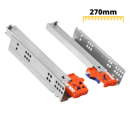 Sistemi per cassetti ammortizzate estrazione totale (sinistra e destra) 270mm (5) – Furnica