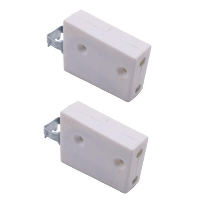 Staffa per mobile in nylon, universale - L+R, 2D Eco - Bianco
