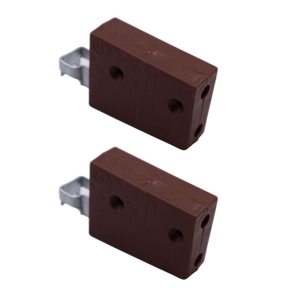 Staffa per mobile in nylon, universale - L+R, 2D Eco - Marrone