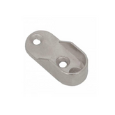 Supporto per asta appendiabiti ovale 15x30 - Nichel