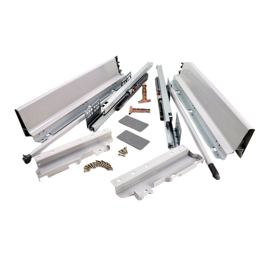 Sistemi per cassetti ammortizzate Alto - Altezza 185mm - Argento 350mm