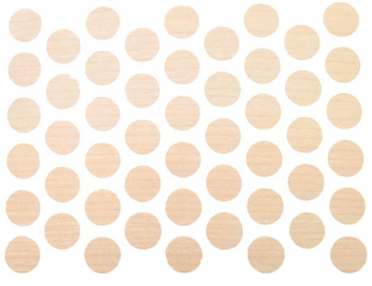 Tappi coprivite adesivi - Acero chiaro Ø14