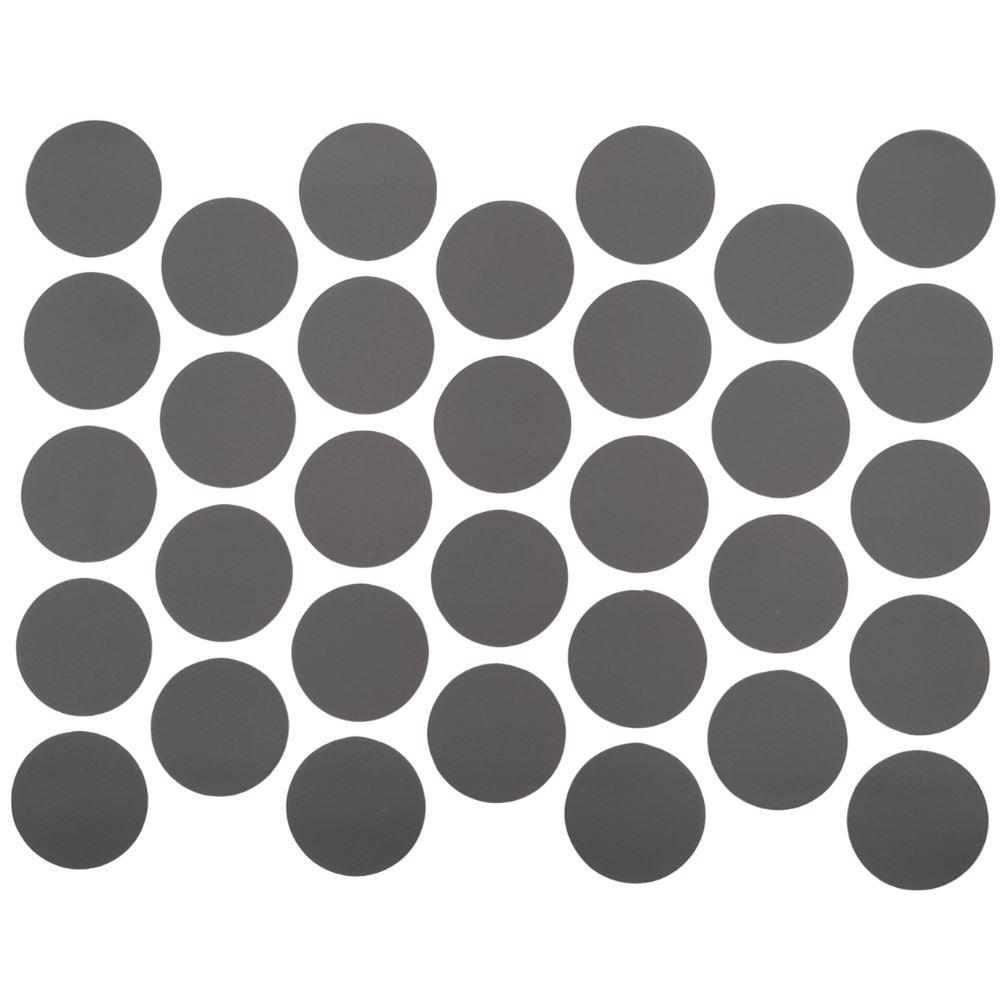 Tappi coprivite adesivi - Antracite Ø18