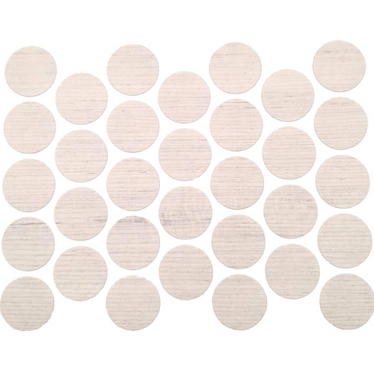 Tappi coprivite adesivi - Bianco antico Ø18
