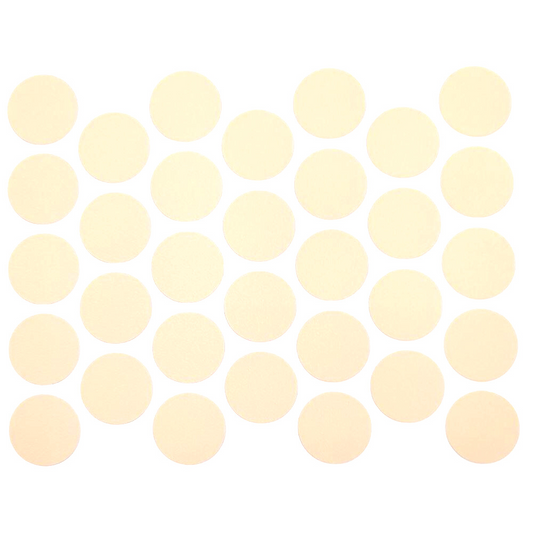 Tappi coprivite adesivi - Crema Ø18