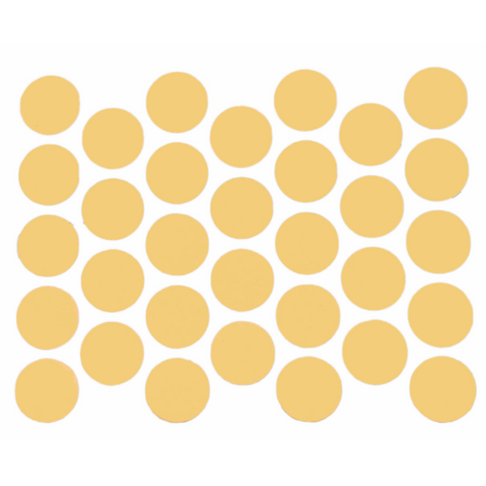Tappi coprivite adesivi - Giallo Ø18