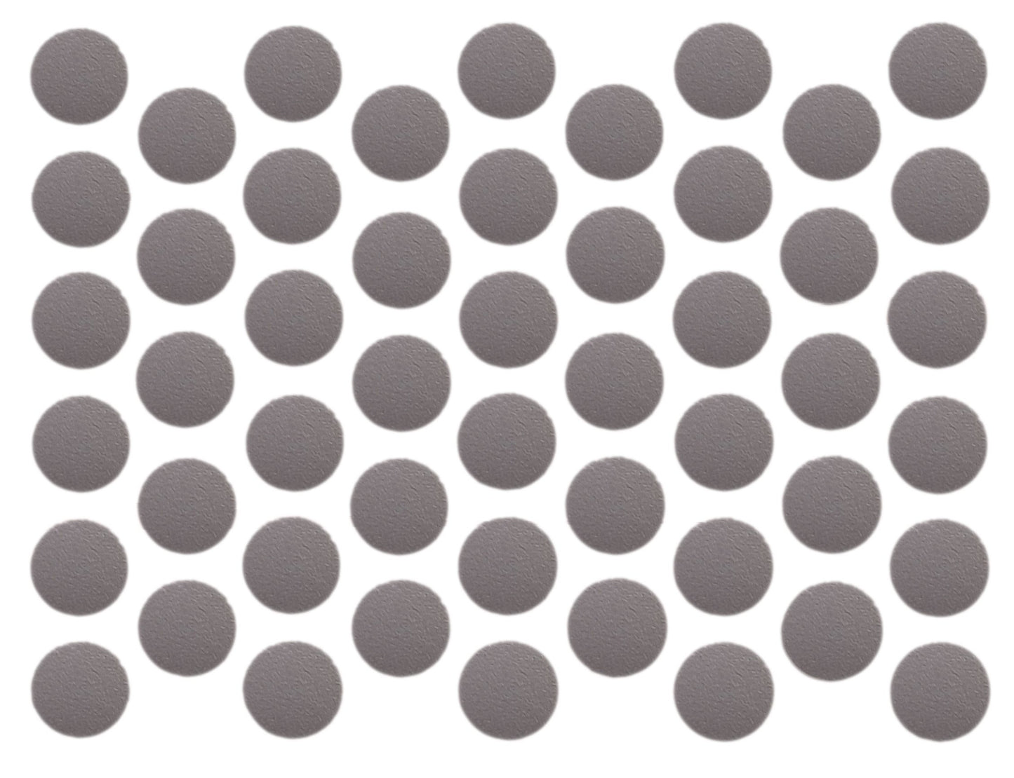 Tappi coprivite adesivi - Grigio metallico Ø14