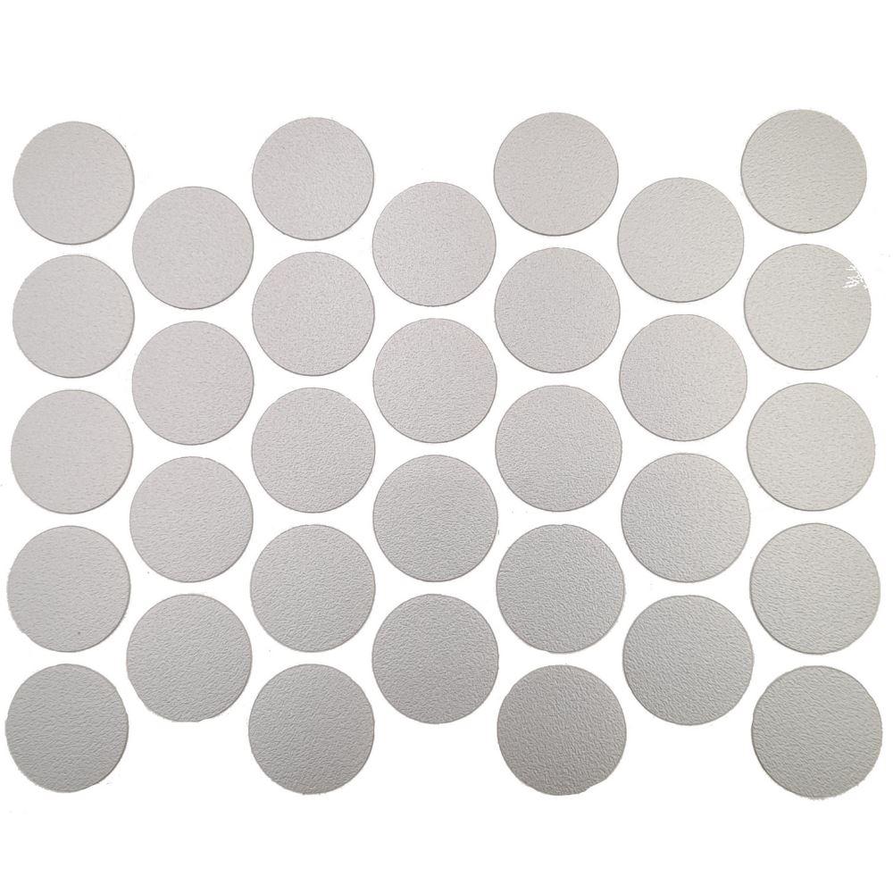 Tappi coprivite adesivi - Grigio metallico Ø18