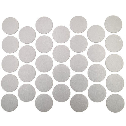 Tappi coprivite adesivi - Grigio metallico Ø18