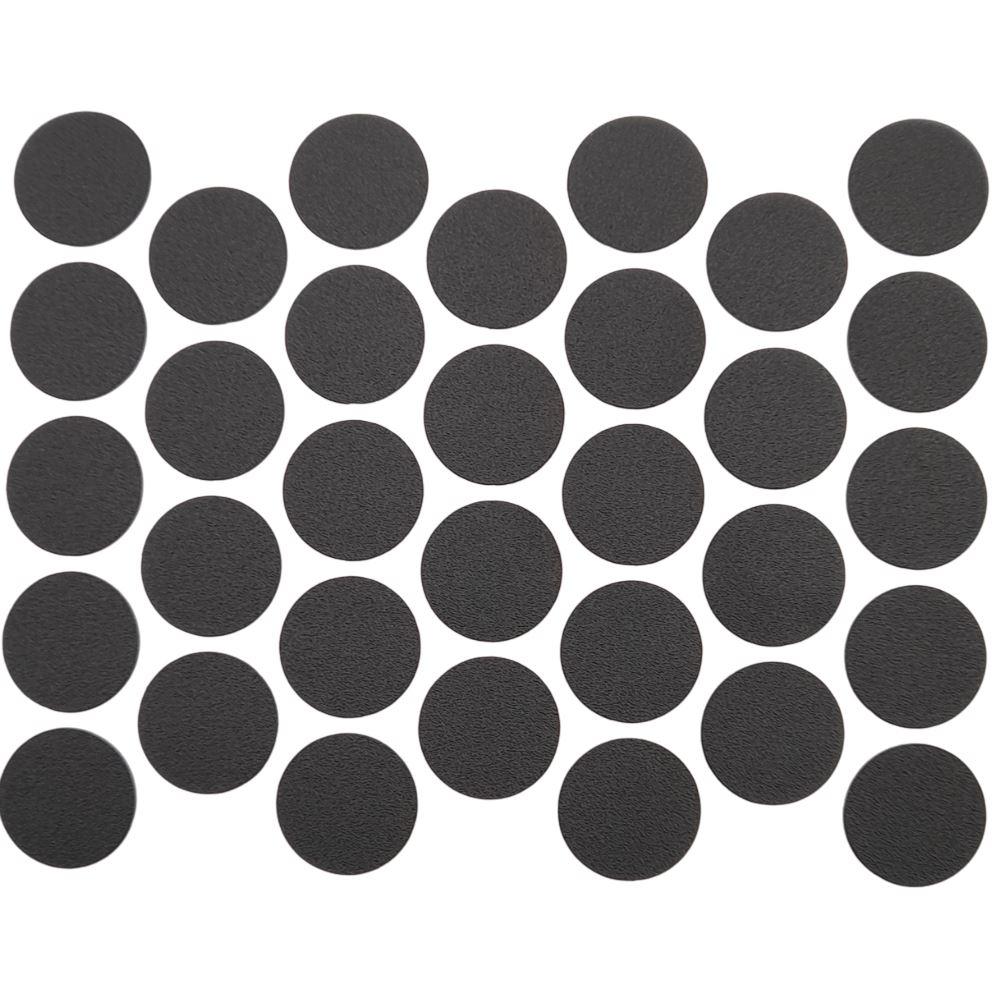 Tappi coprivite adesivi - Nero Ø18