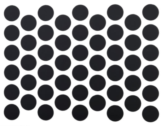 Tappi coprivite adesivi - Nero opaco Ø14