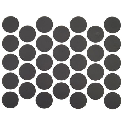 Tappi coprivite adesivi - Nero opaco Ø18