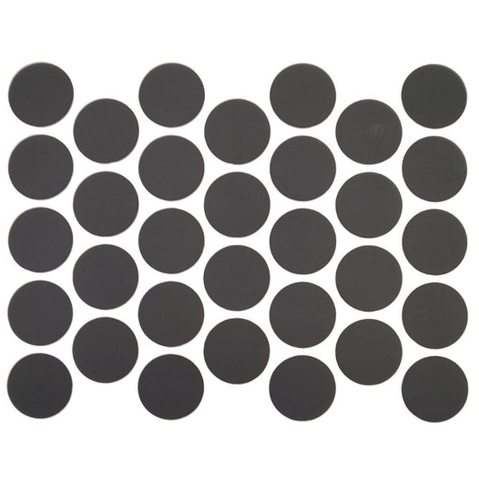 Tappi coprivite adesivi - Nero opaco Ø18