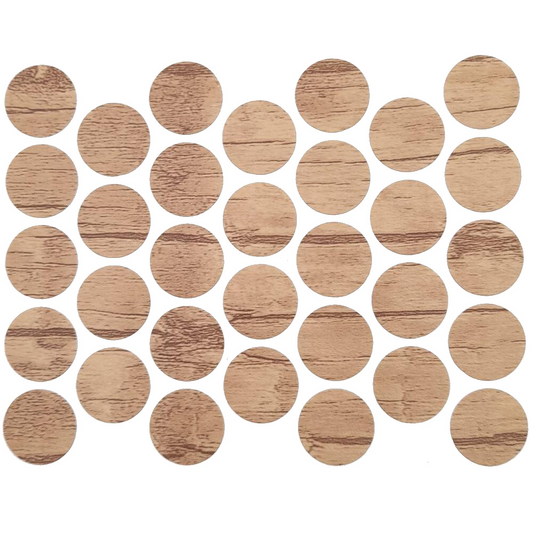 Tappi coprivite adesivi - Oak Nebraska Ø18