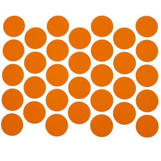 Tappi coprivite adesivi - Orange Ø18