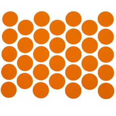 Tappi coprivite adesivi - Orange Ø18
