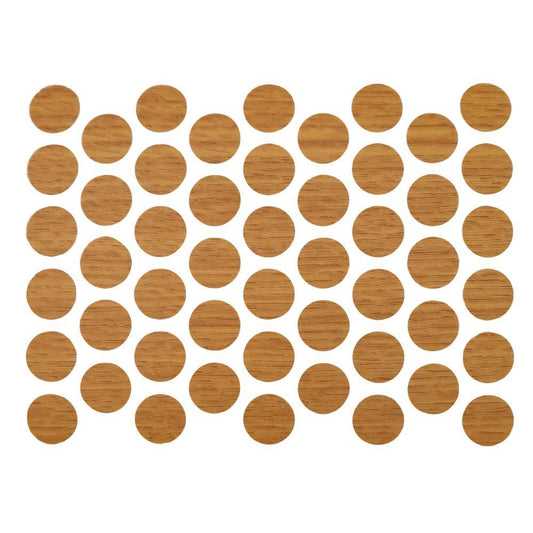 Tappi coprivite adesivi - Rovere Ø14