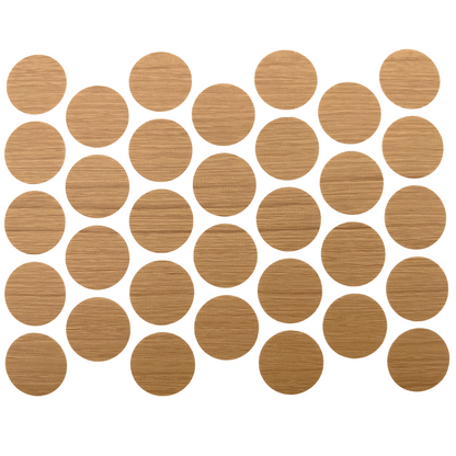 Tappi coprivite adesivi - Teak Ø18