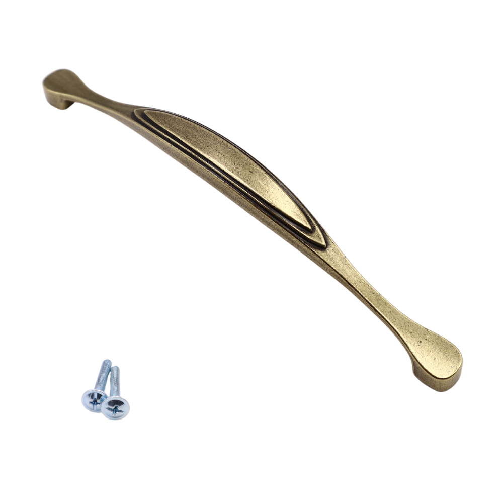Maniglia per mobili antichi L160mm, Patina su ottone