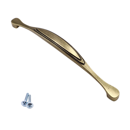 Maniglia per mobili antichi L160mm, Patina su ottone