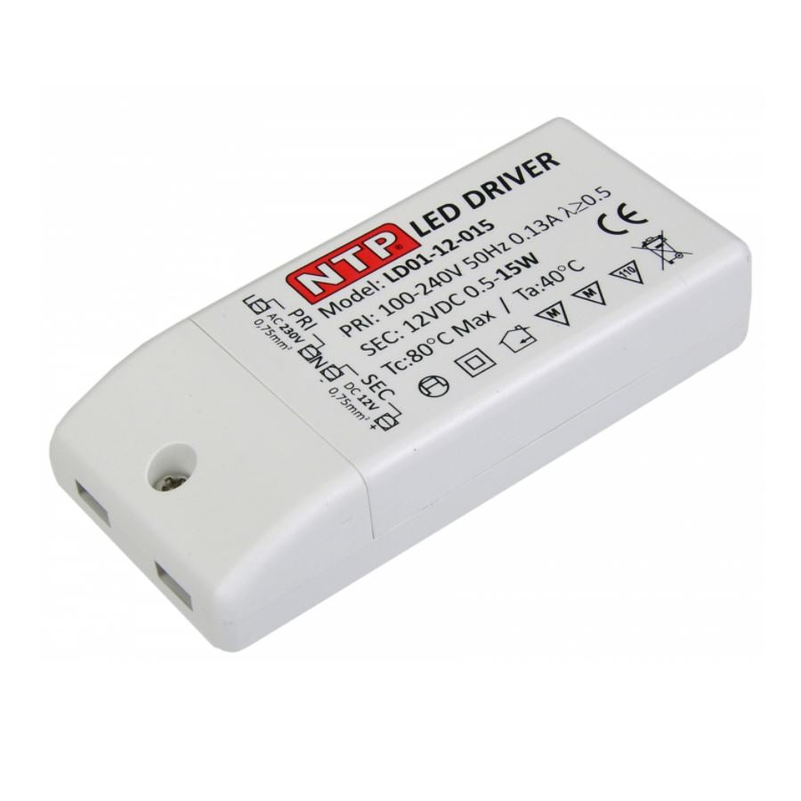 Alimentatore per illuminazione a LED (senza cablaggio) NTP 15W 
