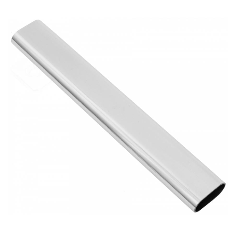 Asta appendiabiti per armadio ovale 15x30mm L3000mm, 1.0mm Spessa - Cromo NTP 