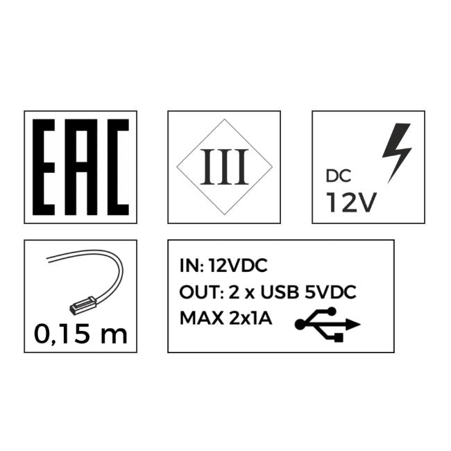 Caricatore USB da scrivania - 2 Porte - Alluminio, Bianco, Nero Furnica 