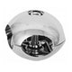 Connettore a sfera parallela per asta appendiabiti 25mm - Cromo NTP 