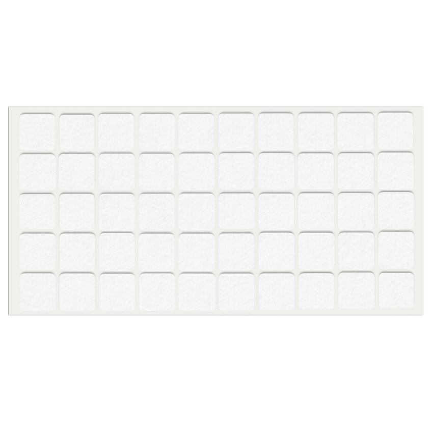Feltrini adesivi per Mobili 20x20mm - Nero, Marrone, Bianco NTP Bianco 