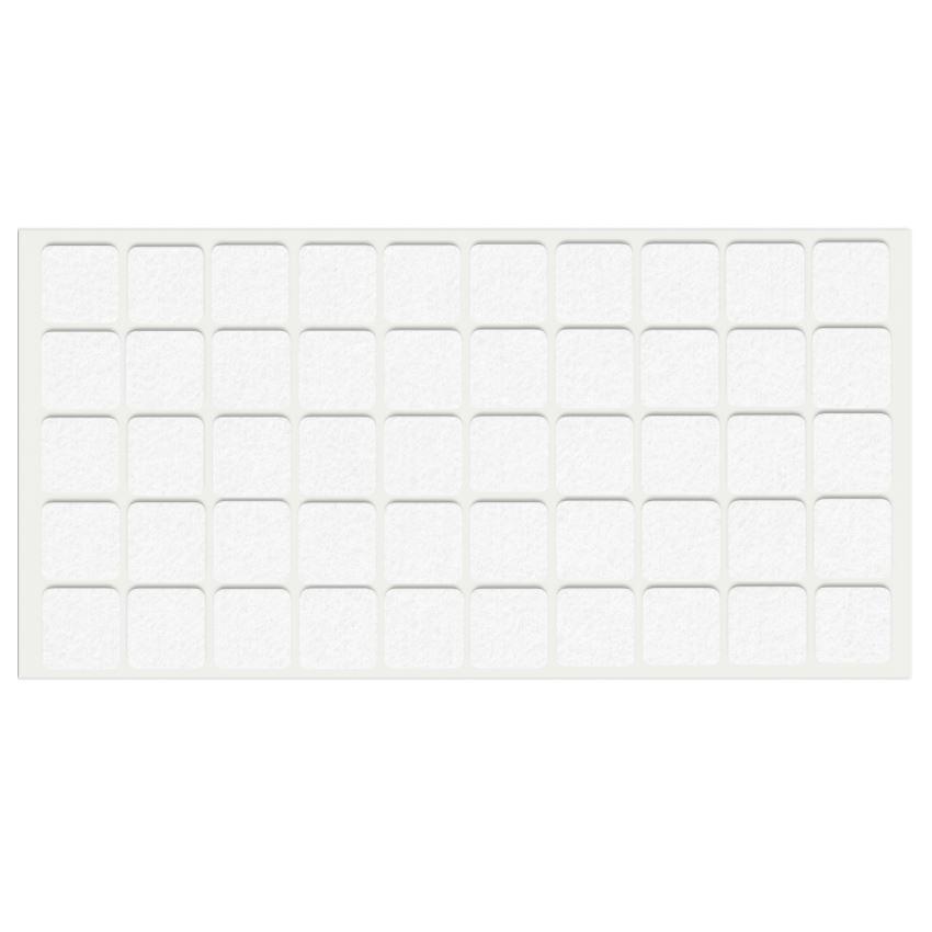 Feltrini adesivi per Mobili 20x20mm - Nero, Marrone, Bianco NTP Bianco 