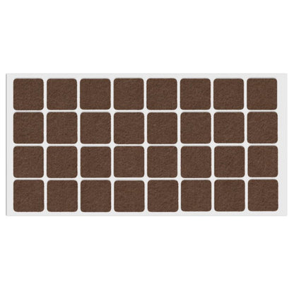 Feltrini adesivi per Mobili 25x25mm - Nero, Marrone, Bianco NTP Marrone 