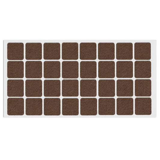 Feltrini adesivi per Mobili 25x25mm - Nero, Marrone, Bianco NTP Marrone 