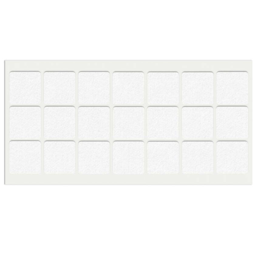 Feltrini adesivi per Mobili 30x30mm - Nero, Marrone, Bianco NTP Bianco 