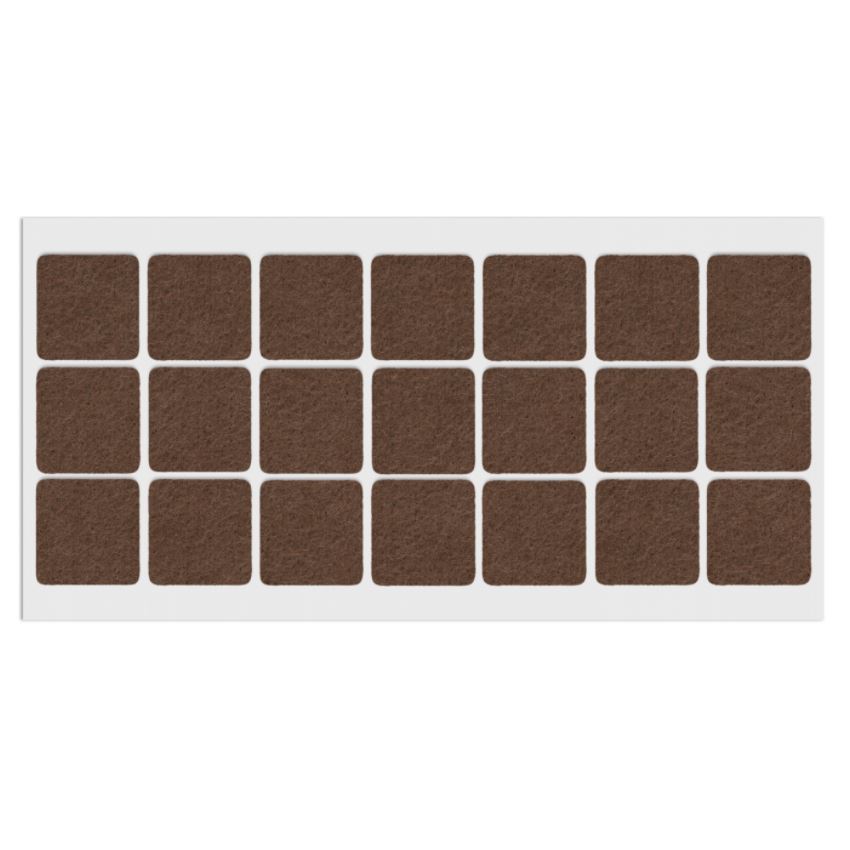 Feltrini adesivi per Mobili 30x30mm - Nero, Marrone, Bianco NTP Marrone 